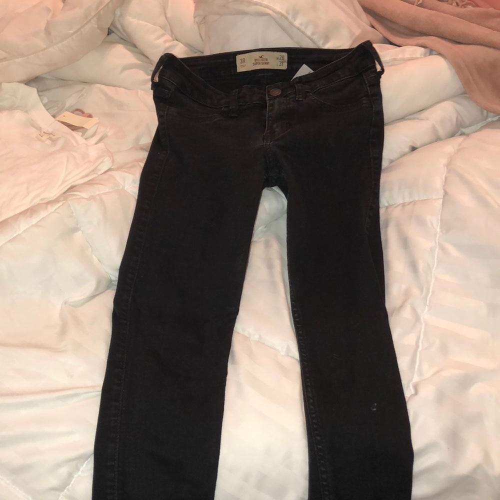 black hollister skinny jeans size 3
